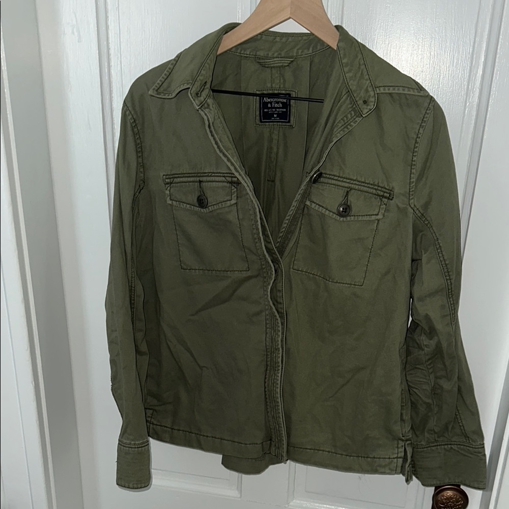 Abercrombie & fitch shirt jacket cotton